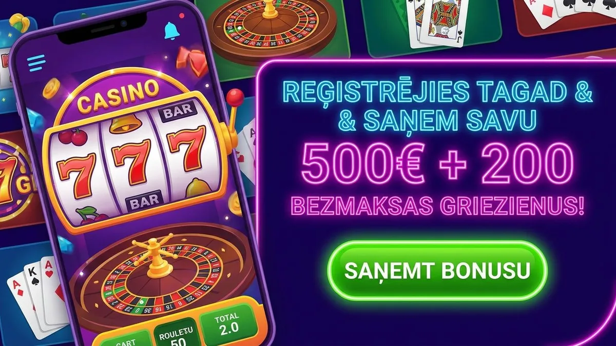 Reģistrācija ar bonusu